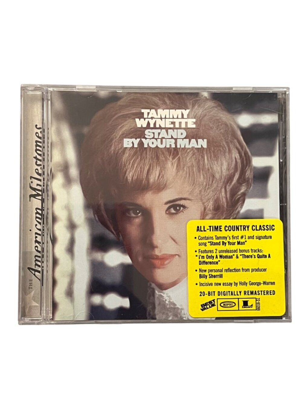 Tammy Wynette Stand By Your Man CD Epic Legacy 1968 Country Milestone Pre-Owned